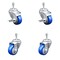 Service Caster 3.5 Inch SS Blue Polyurethane Swivel 3/8 Inch Threaded Stem Caster Brakes, 2PK SSTS20S3514-PPUB-BLU-TLB-381615-2-S2 - alternate 1